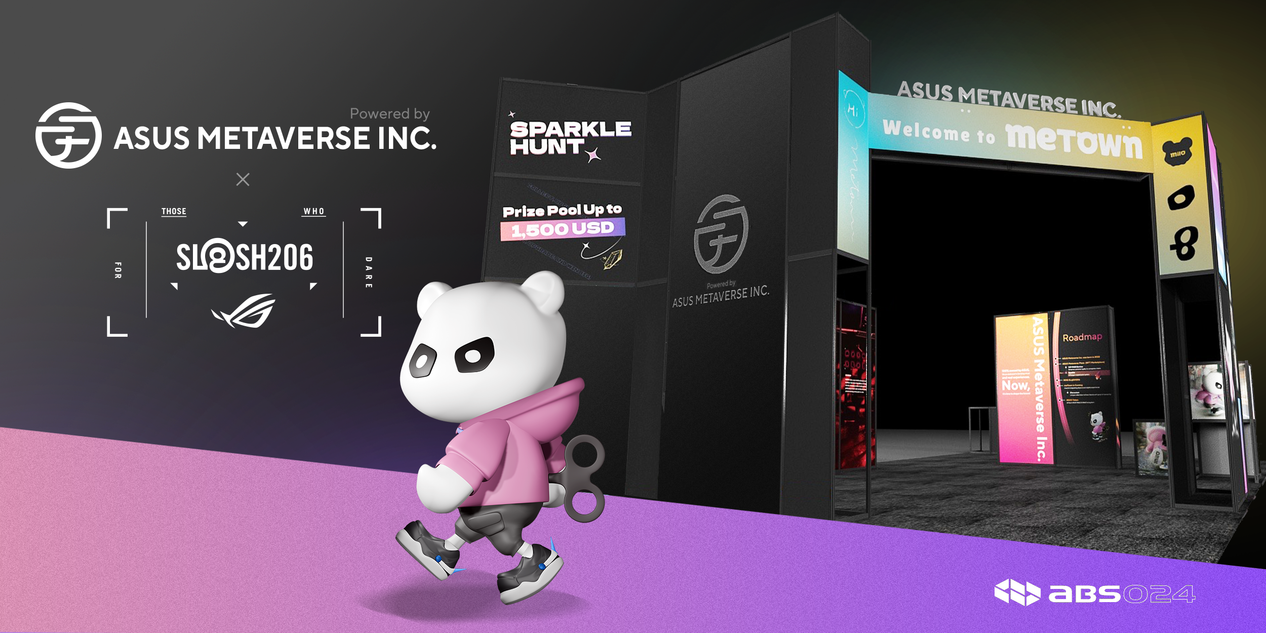 ASUS Hosts Metaverse Zone at ABS2024, Unveils Token Airdrop Sign-up, Sparkle Prize Pool, and ROG SLASH206